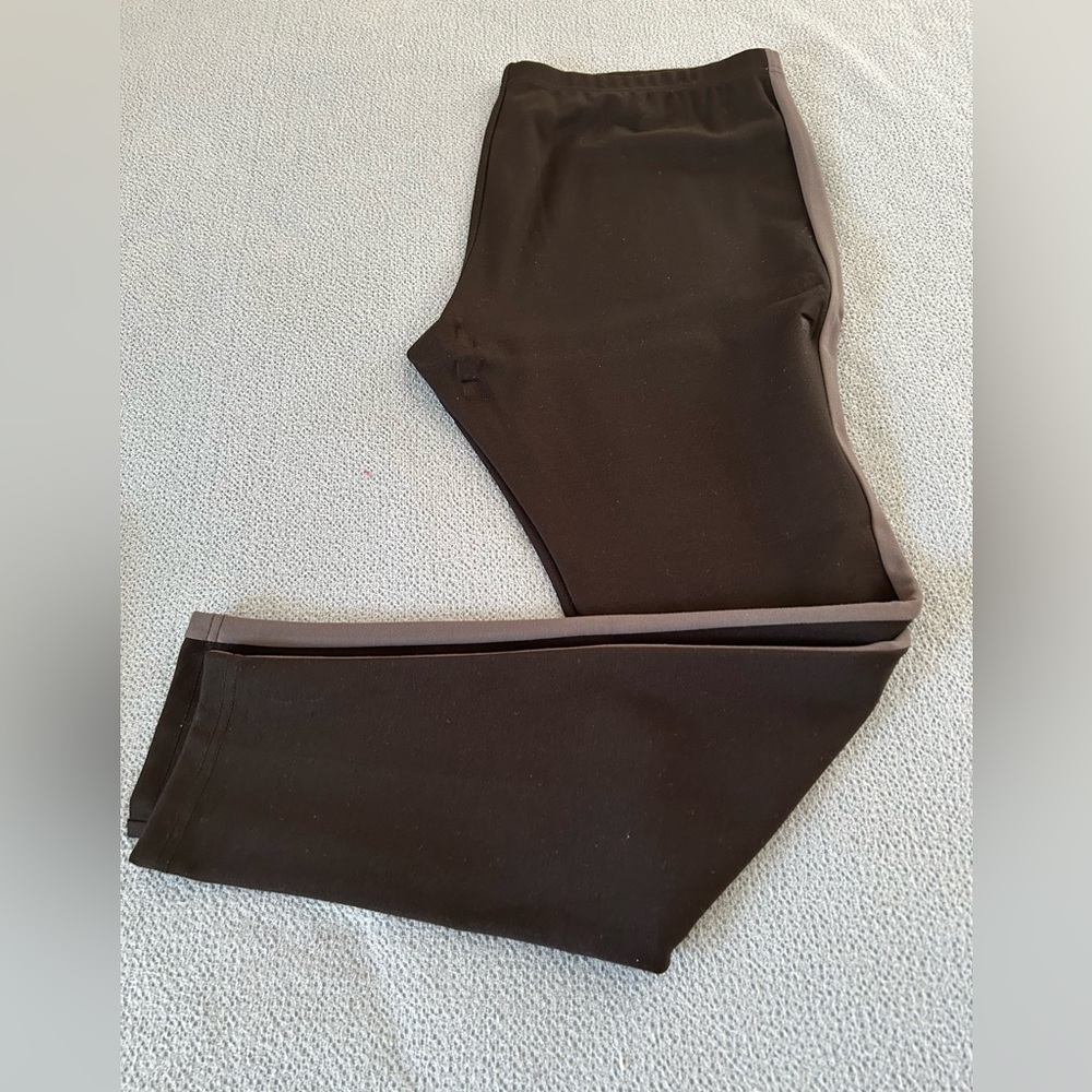 Simply Vera, Vera Wang Black Leggings with Gray Trim